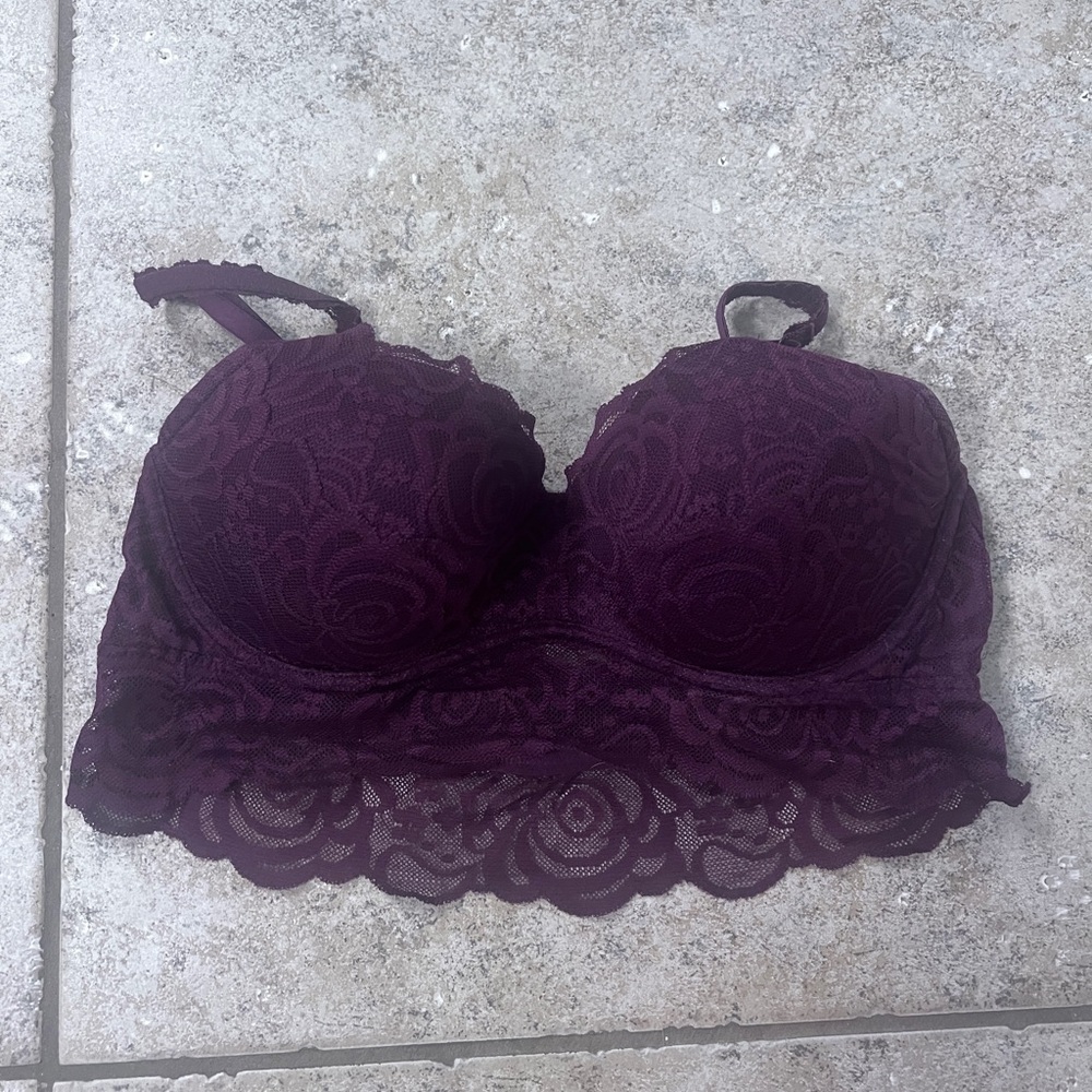 PINK Victoria's Secret Purple Lace Bra Intimates